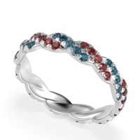 Braided Pave Eternity Cama Band