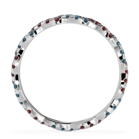 Braided Pave Eternity Cama Band