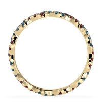 Braided Pave Eternity Cama Band