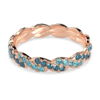 Braided Pave Eternity Cama Band