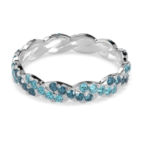 Braided Pave Eternity Cama Band