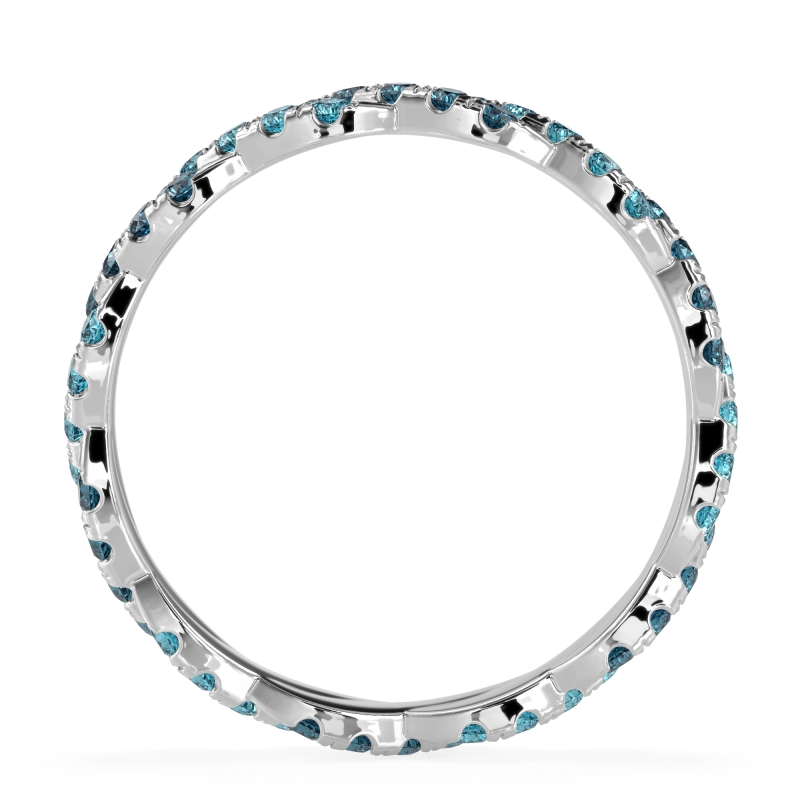 Braided Pave Eternity Cama Band