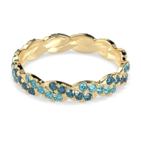 Braided Pave Eternity Cama Band