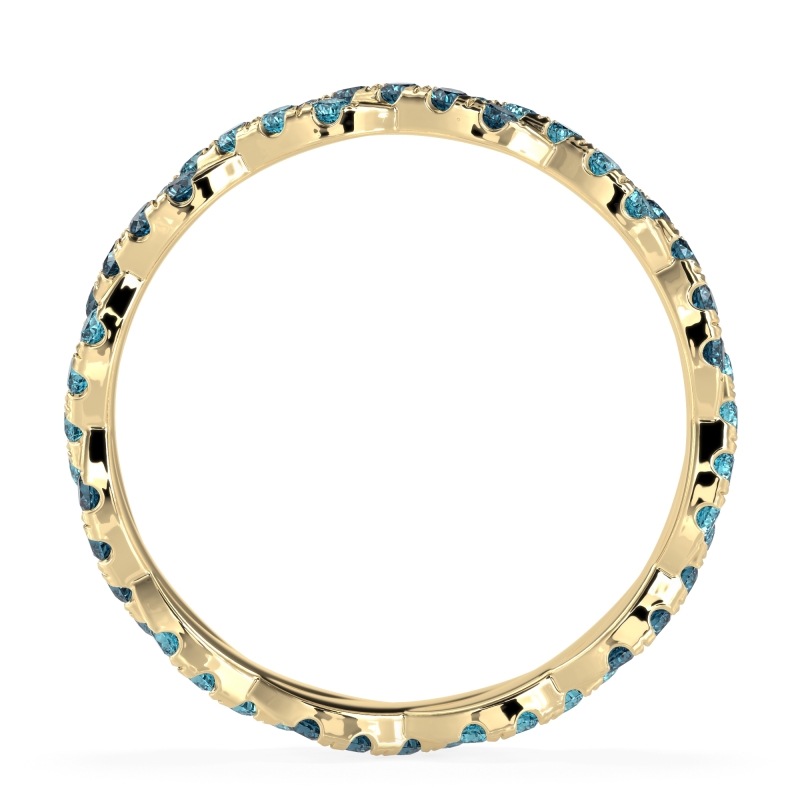 Braided Pave Eternity Cama Band