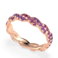 Braided Pave Eternity Cama Band