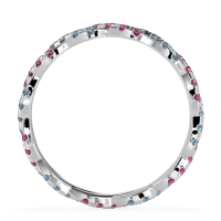 Braided Pave Eternity Cama Band