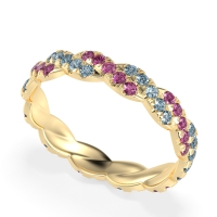 Braided Pave Eternity Cama Band