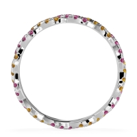 Braided Pave Eternity Cama Band