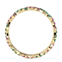 Braided Pave Eternity Cama Band