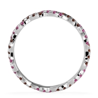 Braided Pave Eternity Cama Band