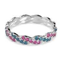 Braided Pave Eternity Cama Band