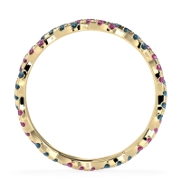 Braided Pave Eternity Cama Band