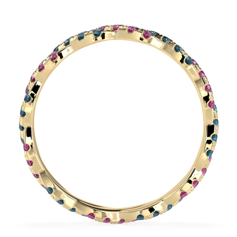 Braided Pave Eternity Cama Band