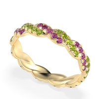 Braided Pave Eternity Cama Band