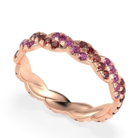 Braided Pave Eternity Cama Band