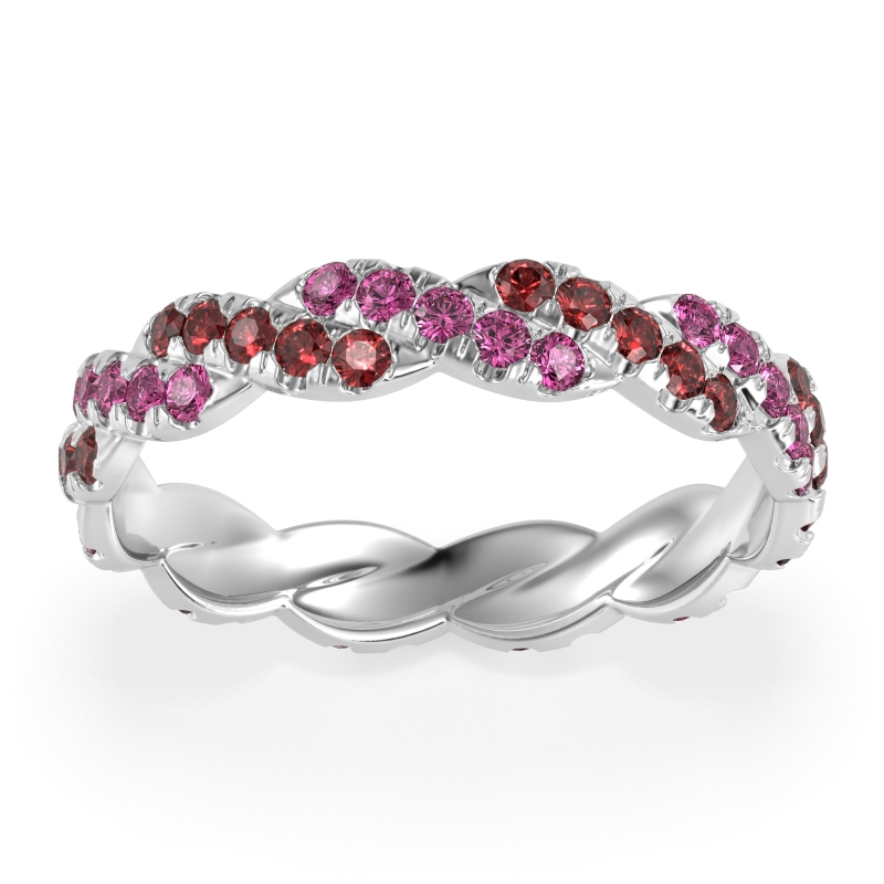Braided Pave Eternity Cama Band