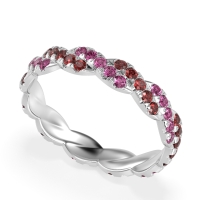 Braided Pave Eternity Cama Band