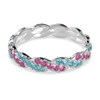 Braided Pave Eternity Cama Band