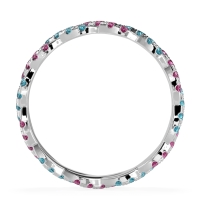 Braided Pave Eternity Cama Band