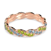 Braided Pave Eternity Cama Band