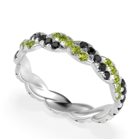 Braided Pave Eternity Cama Band