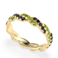 Braided Pave Eternity Cama Band