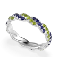 Braided Pave Eternity Cama Band