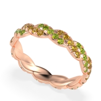 Braided Pave Eternity Cama Band