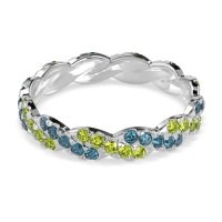 Braided Pave Eternity Cama Band