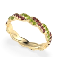 Braided Pave Eternity Cama Band