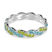 Braided Pave Eternity Cama Band