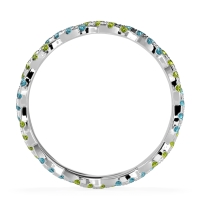 Braided Pave Eternity Cama Band