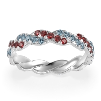 Braided Pave Eternity Cama Band