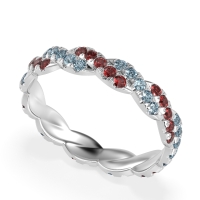Braided Pave Eternity Cama Band