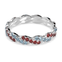 Braided Pave Eternity Cama Band