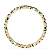 Braided Pave Eternity Cama Band