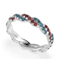 Braided Pave Eternity Cama Band
