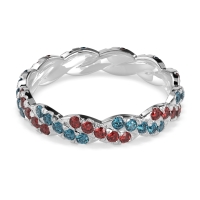 Braided Pave Eternity Cama Band