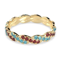 Braided Pave Eternity Cama Band