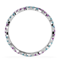 Braided Pave Eternity Cama Band