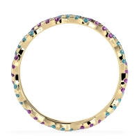 Braided Pave Eternity Cama Band