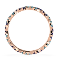 Braided Pave Eternity Cama Band