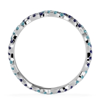 Braided Pave Eternity Cama Band