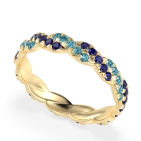 Braided Pave Eternity Cama Band