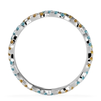 Braided Pave Eternity Cama Band