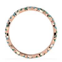 Braided Pave Eternity Cama Band