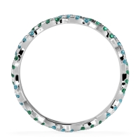 Braided Pave Eternity Cama Band