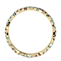 Braided Pave Eternity Cama Band