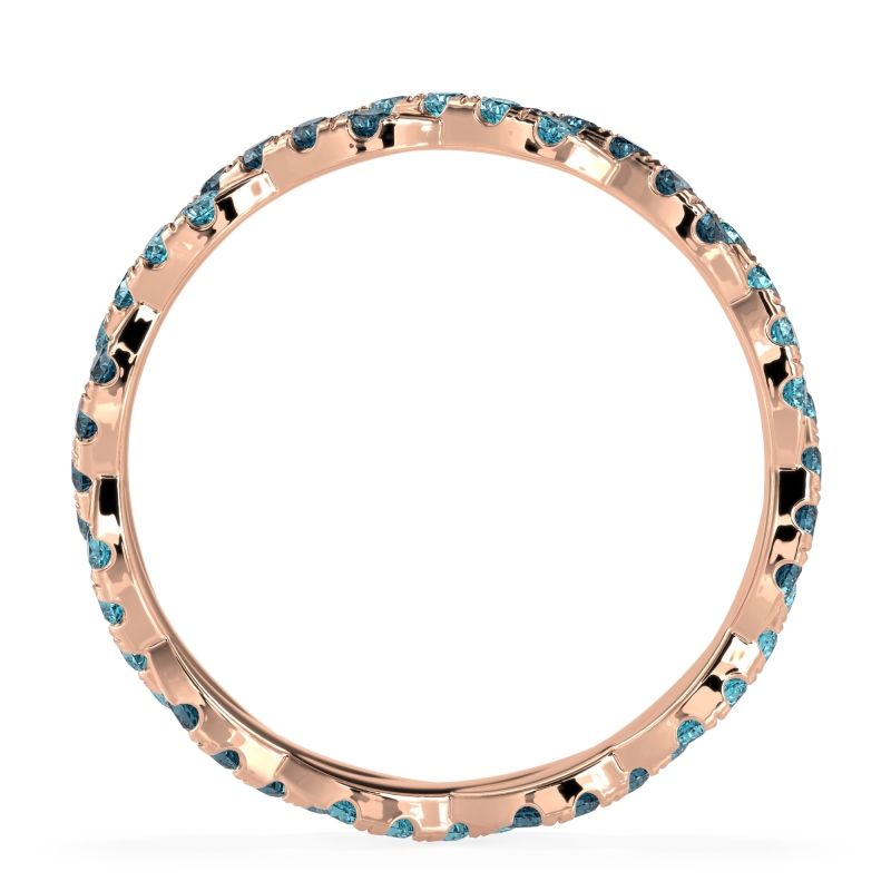 Braided Pave Eternity Cama Band