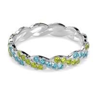 Braided Pave Eternity Cama Band